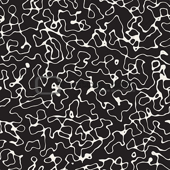 Vector Seamless Wavy Lines Noise Memphis Style Texture