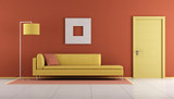 Yellow and orange lounge