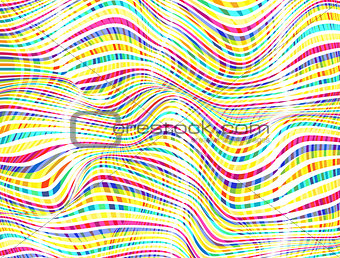 Abstract Wave Zebra Pattern Background. Vector Illustration