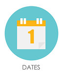 Dates Flat Icon