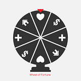Wheel of Fortune, Lucky Icon with Money, Health, Home and Love S