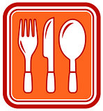 fork, knife, spoon icon