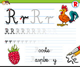 how to write letter r