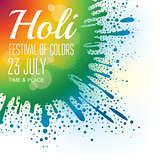 Holi festival poster