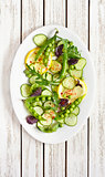 Healthy green salad.