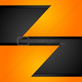 Orange corporate tech background