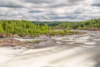 Stornorrfors, Umea River in Sweden