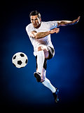 soccer player man isolated