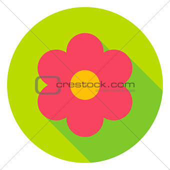 Garden Flower Circle Icon