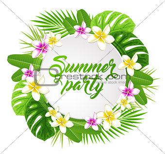 Banner for summer party
