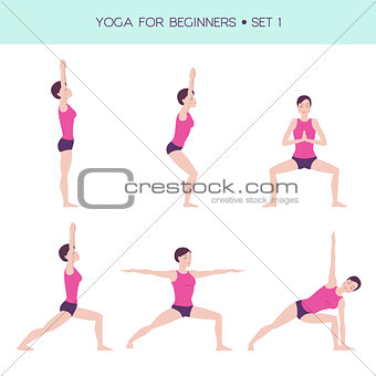 Yoga for beginners basic set