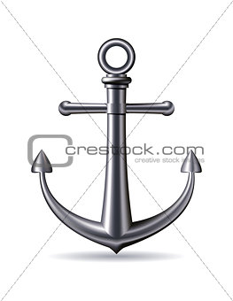 Anchor on white background