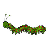 abstract doodle vector caterpillar 
