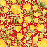 abstract summer seamless floral ornament