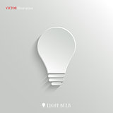 Light bulb icon - vector web background