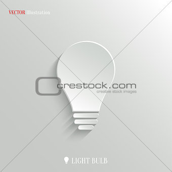 Light bulb icon - vector web background