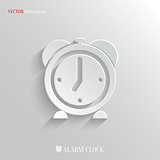 Alarm clock icon - vector web background