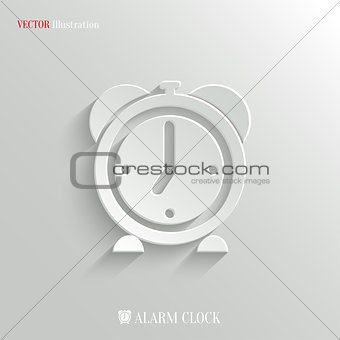 Alarm clock icon - vector web background