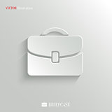 Briefcase icon - vector web background