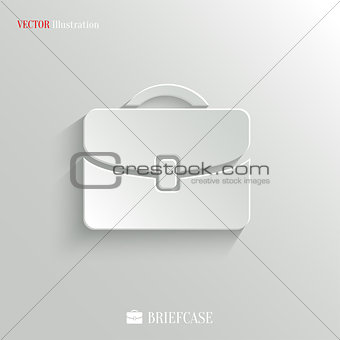 Briefcase icon - vector web background