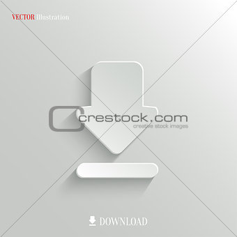 Download icon - vector web background