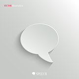 Speech icon - vector web background