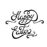 Happy Easter lettering Handmade Calligraphy