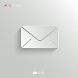 Mail icon - vector web background