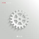 Gear icon - vector web background