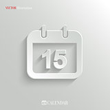 Calendar icon - vector web background