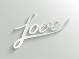 Love lettering Greeting Card
