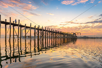 U-Bein Bridge of Myanmar