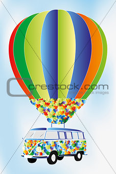 Van-with-heart-shapes-hot-air-balloon