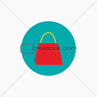 Handbag for ladies vector icon