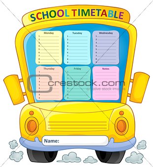 Weekly school timetable composition 4