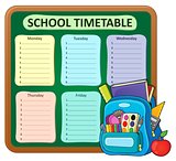 Weekly school timetable composition 5