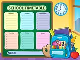Weekly school timetable composition 6