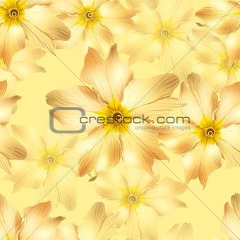 yellow flowers seamless