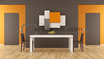 Minimalist dining room