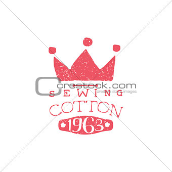 Sewing Cotton Vintage Emblem