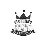 Cotton clothing Black And White Vintage Emblem