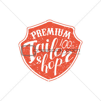 Premium Tailor Shop Vintage Emblem