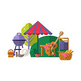 Barbeque In Park Items Collection
