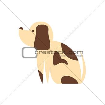 Mutt Dog Primitive Cartoon Illustration