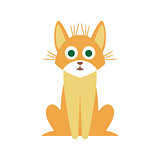 Mutt Cat Primitive Cartoon Illustration