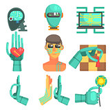 Artificial Intelligence Icon Set