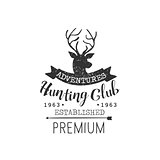 Hunting Adventures Vintage Emblem