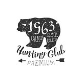 Premium Hunting Club Vintage Emblem