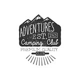 Camping Club Vintage Emblem