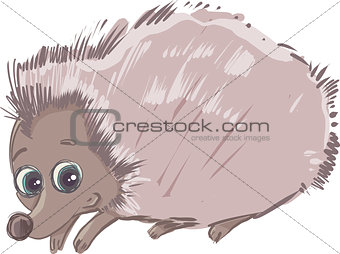 cartoon hedgehog animal character